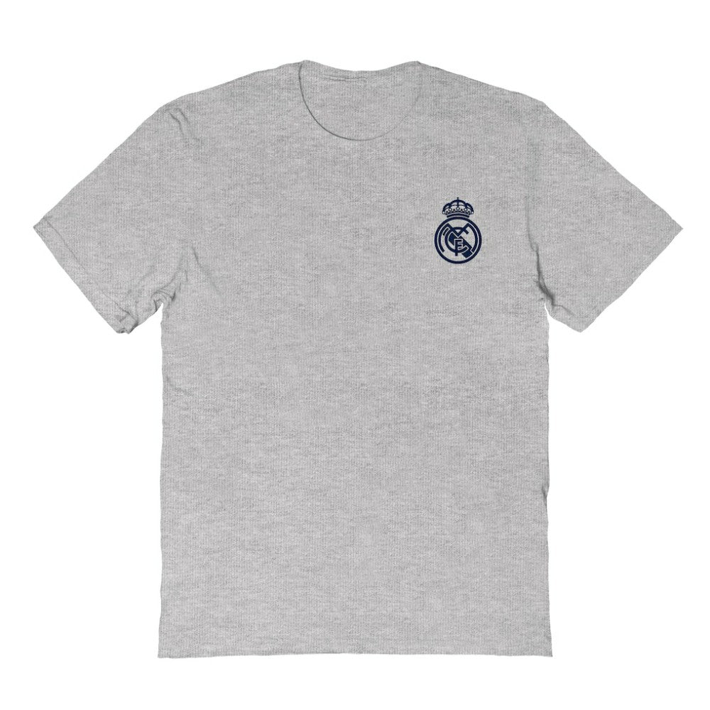 Real Madrid Vive La Fete Women's Impressions Artwork T-Shirt Heather Gray