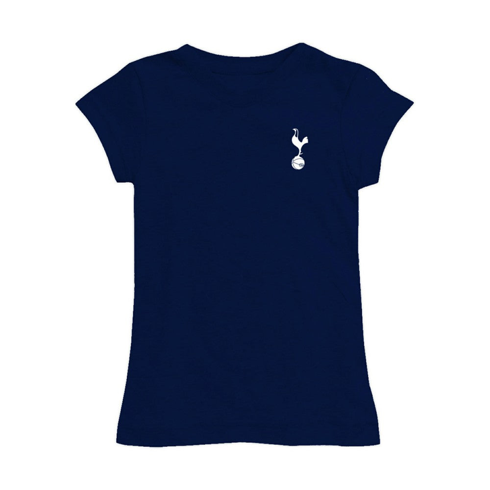 Tottenham Hotspur Vive La Fete Girls Youth Color Badge Fitted T-Shirt Navy