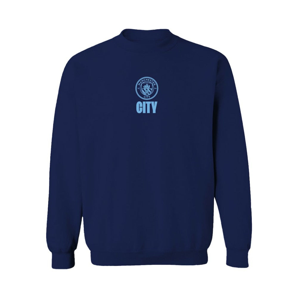 Manchester City Vive La Fete Women's Color Badge Pullover Sweatshirt Navy