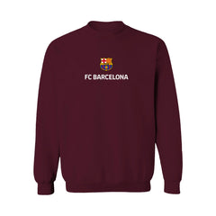 Barcelona Vive La Fete Women's Color Badge Pullover Sweatshirt Maroon