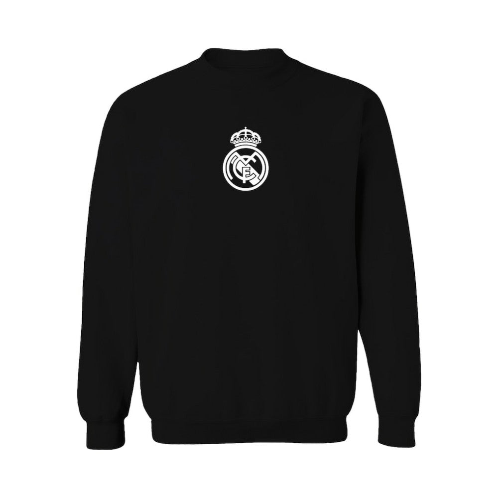 Real Madrid Vive La Fete Women's Color Badge Pullover Sweatshirt Black