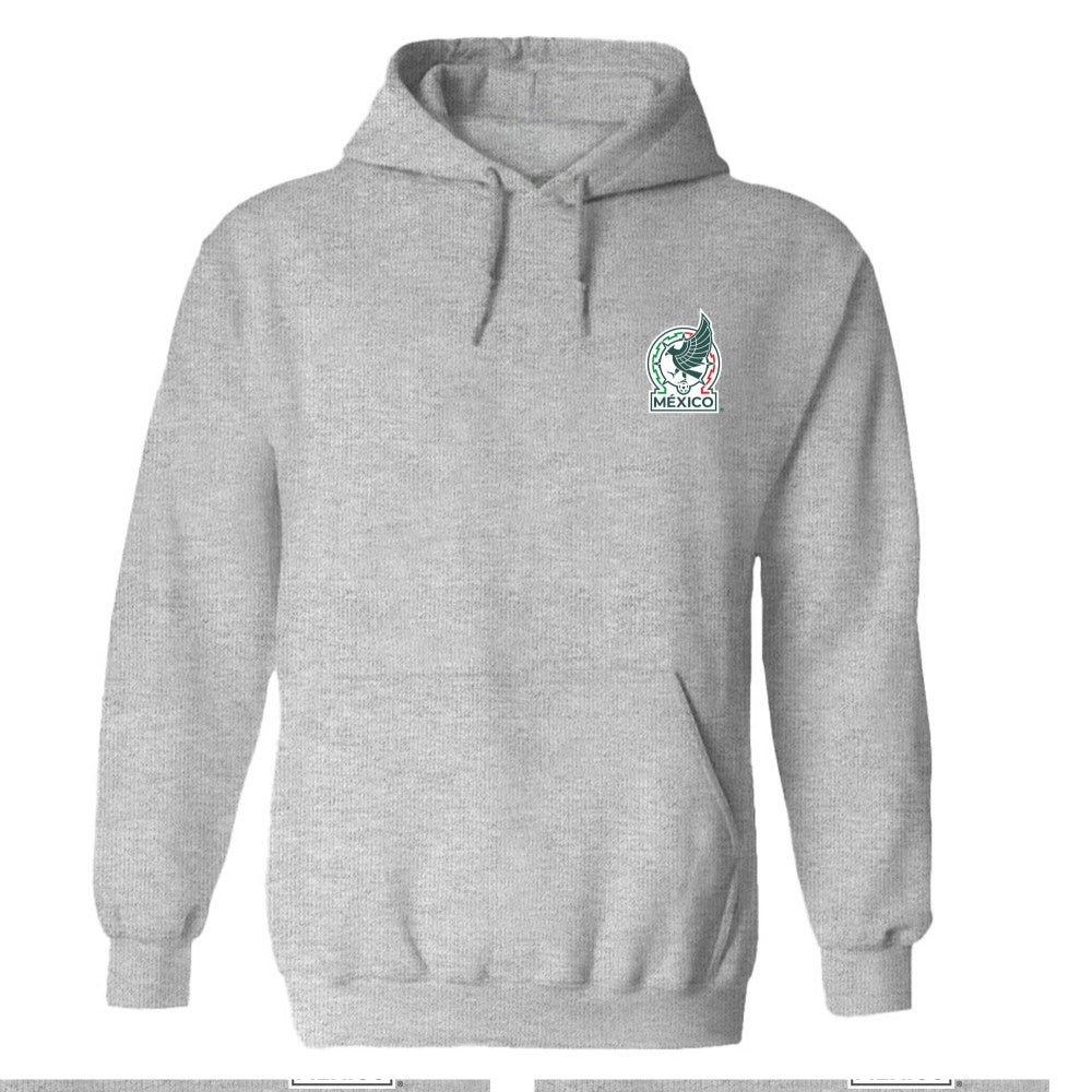 Mexico National Team Vive La Fete Women's Color Badge Pullover Hoodie Heather Gray