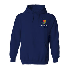 Barcelona Vive La Fete Women's Color Badge Pullover Hoodie Navy