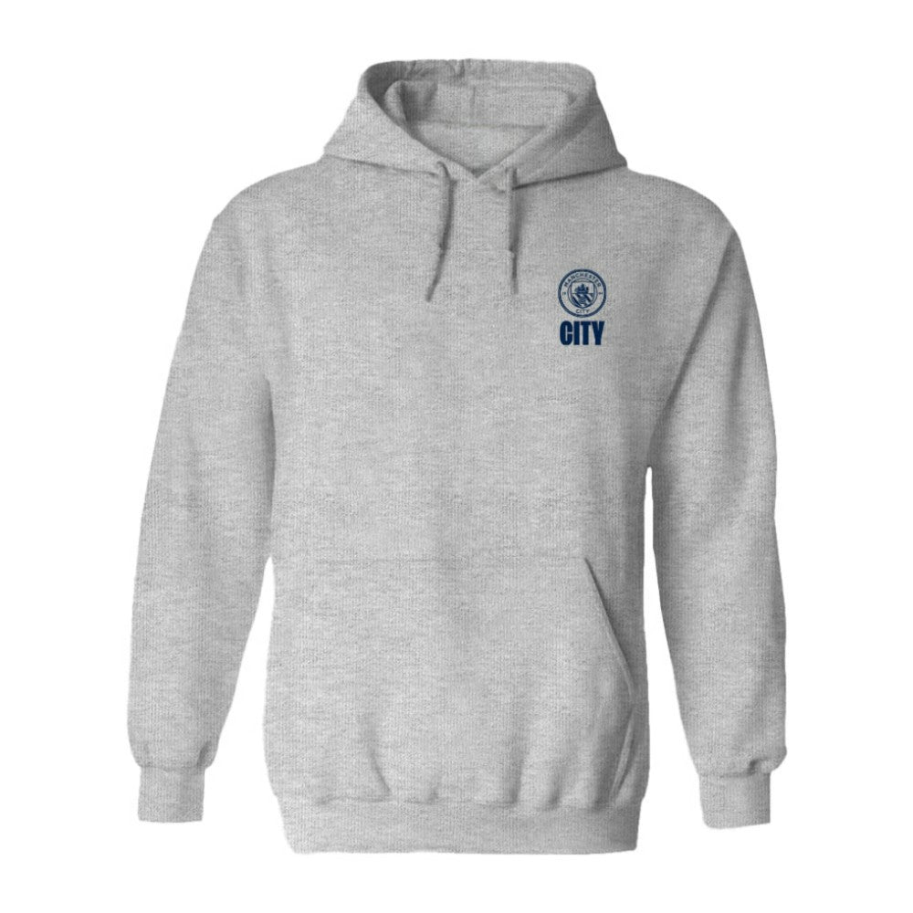Manchester City Vive La Fete Women's Color Badge Pullover Hoodie Heather Gray