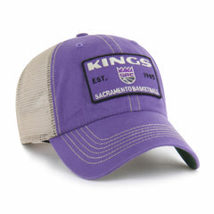 47 brand Sacramento Kings '47 Wabash Patch Clean Up Adjustable Hat Purple/Tan