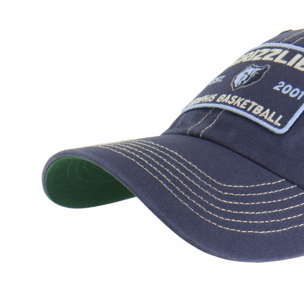 47 brand Memphis Grizzlies '47 Wabash Patch Clean Up Adjustable Hat Navy/Tan