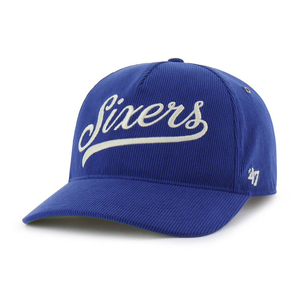 47 brand Philadelphia 76ers '47 Golden Age Relaxed Corduroy Hitch Adjustable Hat Royal