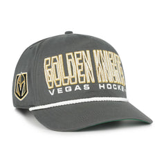 Vegas Golden Knights '47 Byline Hitch Adjustable Hat - Charcoal | 47 brand Lifestyle