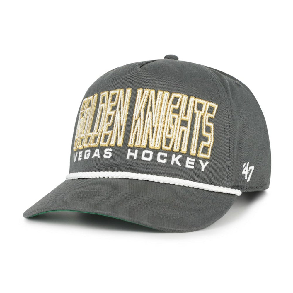Vegas Golden Knights '47 Byline Hitch Adjustable Hat - Charcoal | 47 brand Lifestyle