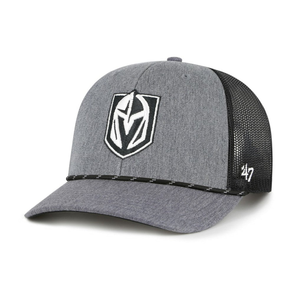 Vegas Golden Knights '47 Carbon Rope Trucker Adjustable Hat - Gray | 47 brand Clearance