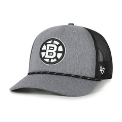 Boston Bruins '47 Carbon Rope Trucker Adjustable Hat - Gray | 47 brand near me