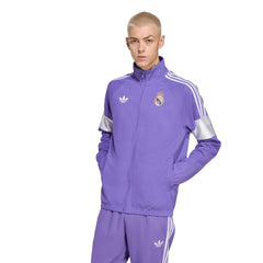 Adidas - Real Madrid Lifestyler Full-Zip Track Jacket - Purple
