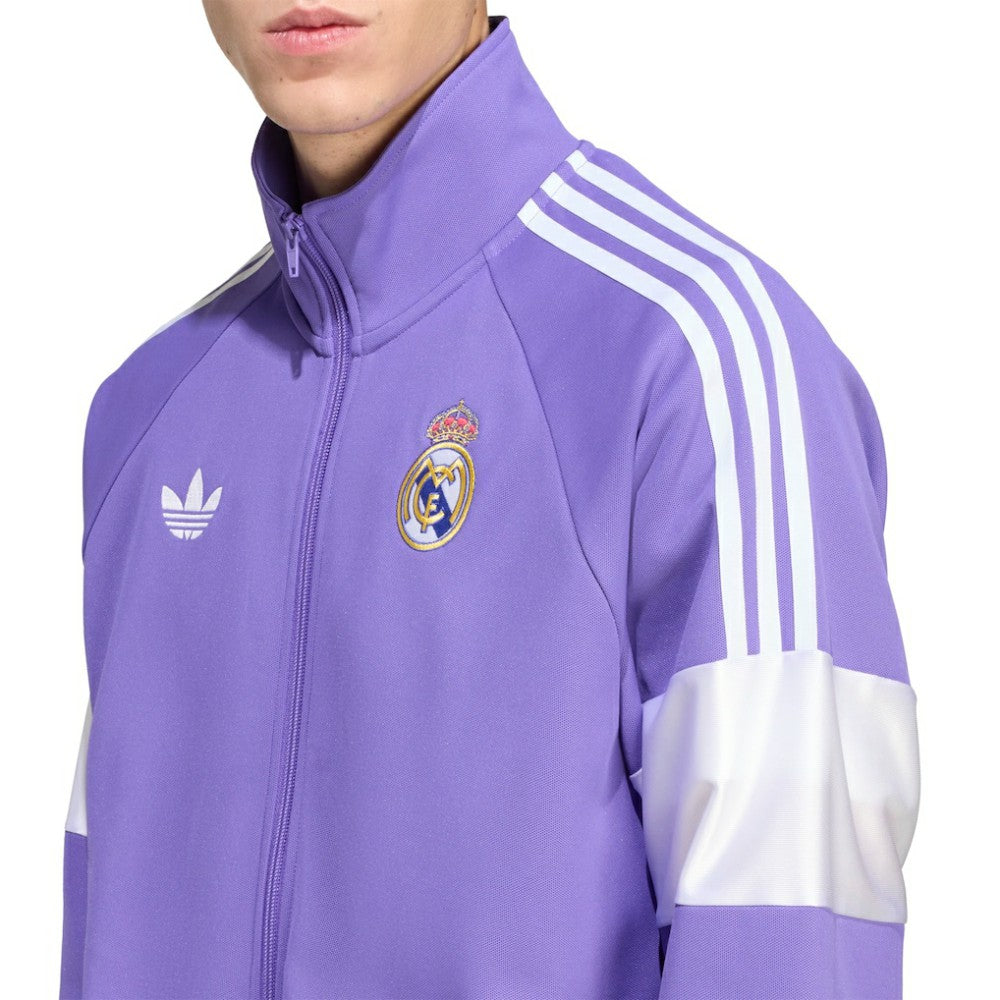 Adidas - Real Madrid Lifestyler Full-Zip Track Jacket - Purple