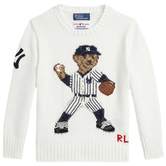 Yankees Polo Ralph Lauren Preschool  Bear Pullover Sweater Sale