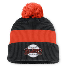 San Francisco Giants Nike Cooperstown Collection Peak Standard Cuffed Knit Hat with Pom Outlet