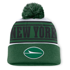 New York Jets Center Cuffed Knit Hat with Pom - Green - Fanatics