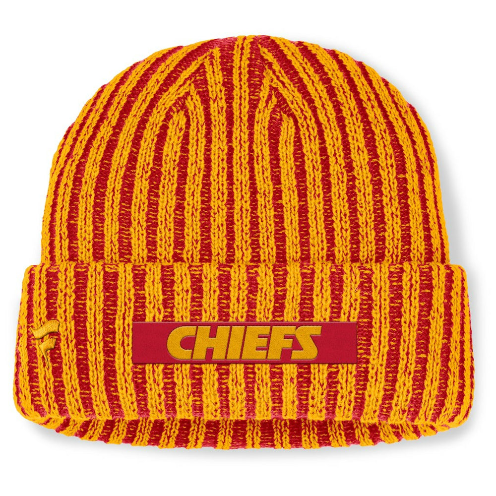 Kansas City Chiefs Field Judge Cuffed Knit Hat - Red/Gold - Fanatics