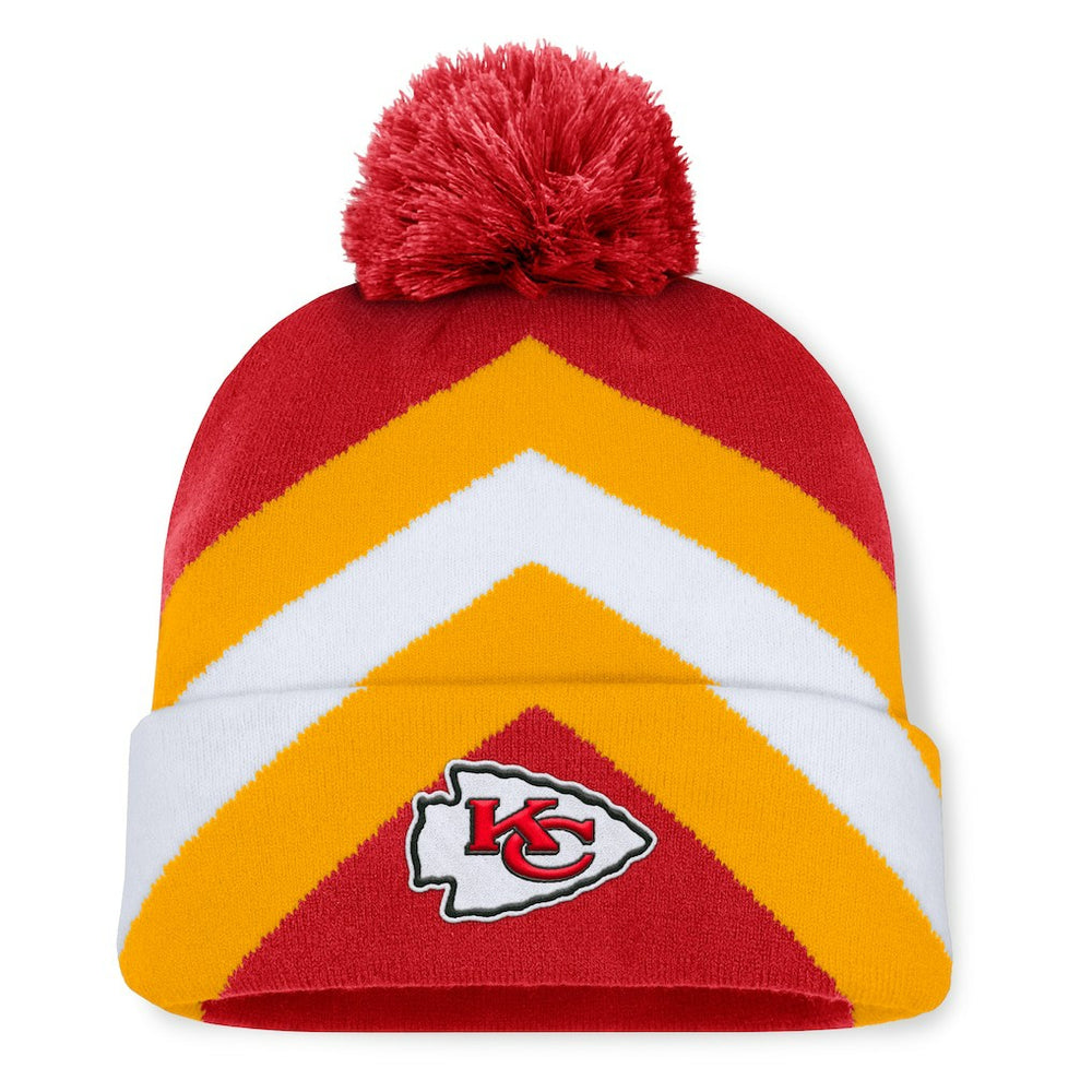 Kansas City Chiefs Women's Cornerback Cuffed Knit Hat with Pom - Red - Fanatics