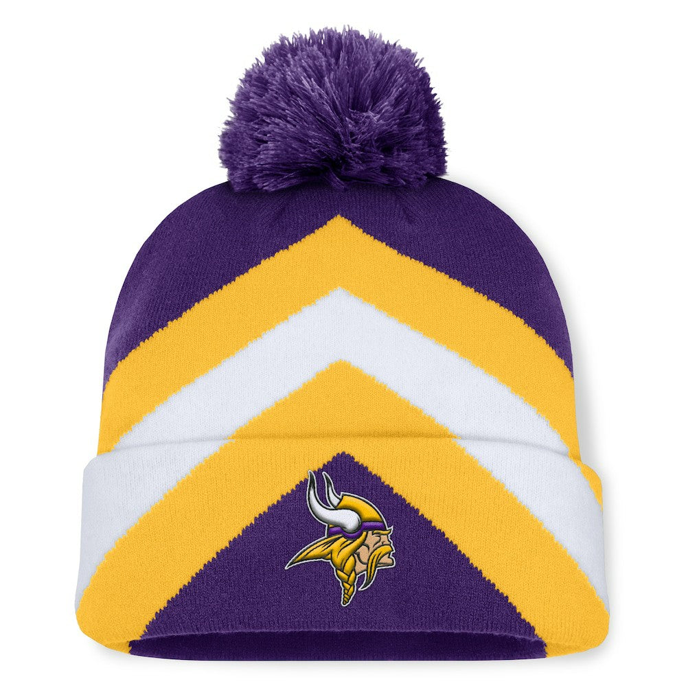 Minnesota Vikings Women's Cornerback Cuffed Knit Hat with Pom - Purple - Fanatics