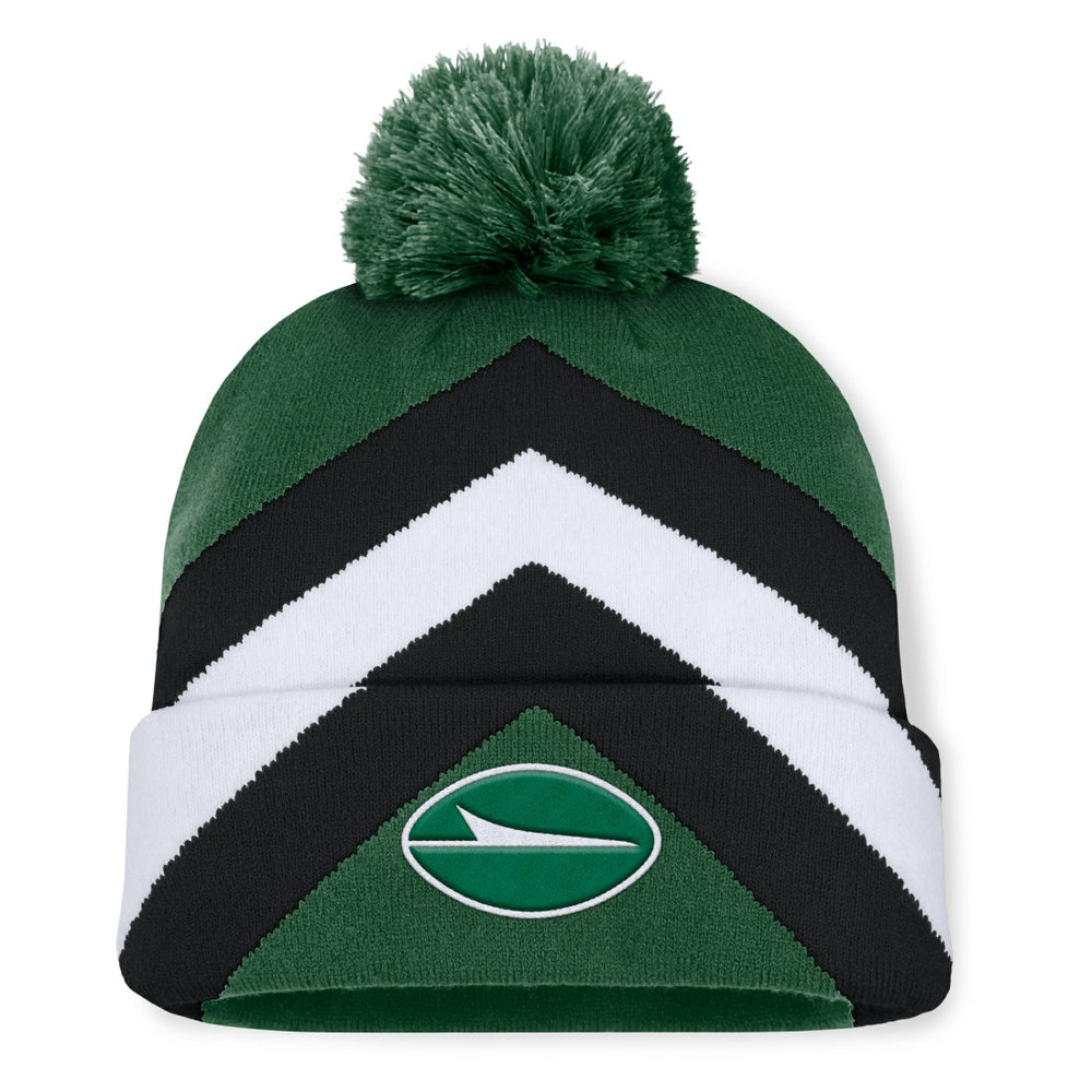 New York Jets Women's Cornerback Cuffed Knit Hat with Pom - Green - Fanatics