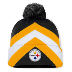 Pittsburgh Steelers Women's Cornerback Cuffed Knit Hat with Pom - Black - Fanatics