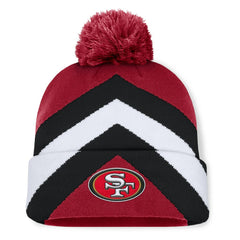 San Francisco 49ers Women's Cornerback Cuffed Knit Hat with Pom - Scarlet - Fanatics