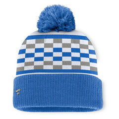 Detroit Lions Women's End Zone Cuffed Knit Hat with Pom - Blue - Fanatics
