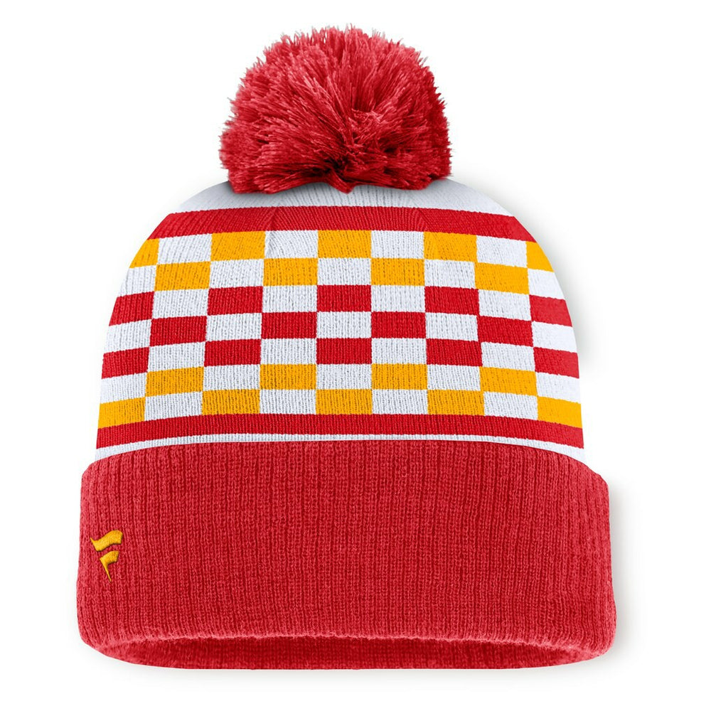 Kansas City Chiefs Women's End Zone Cuffed Knit Hat with Pom - Red - Fanatics