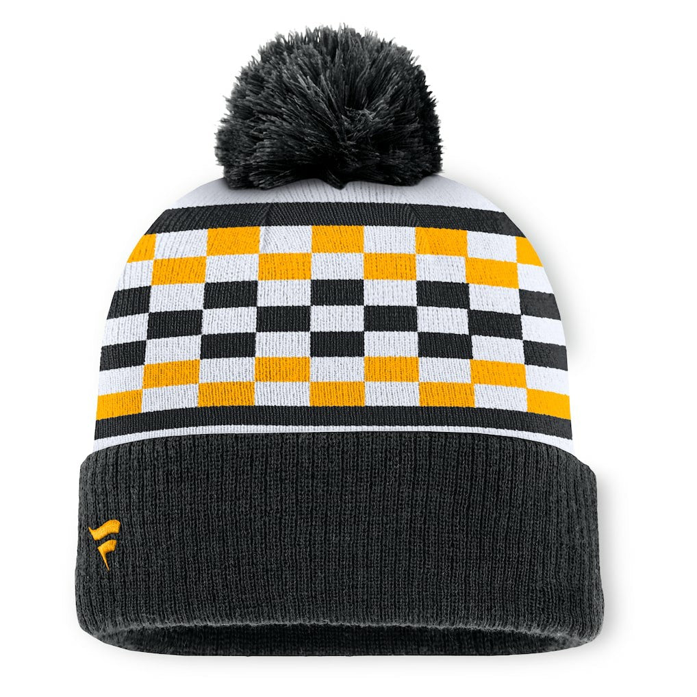 Pittsburgh Steelers Women's End Zone Cuffed Knit Hat with Pom - Black - Fanatics