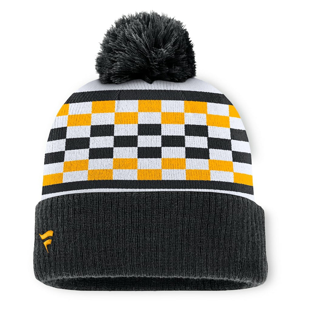 Pittsburgh Steelers Women's End Zone Cuffed Knit Hat with Pom - Black - Fanatics