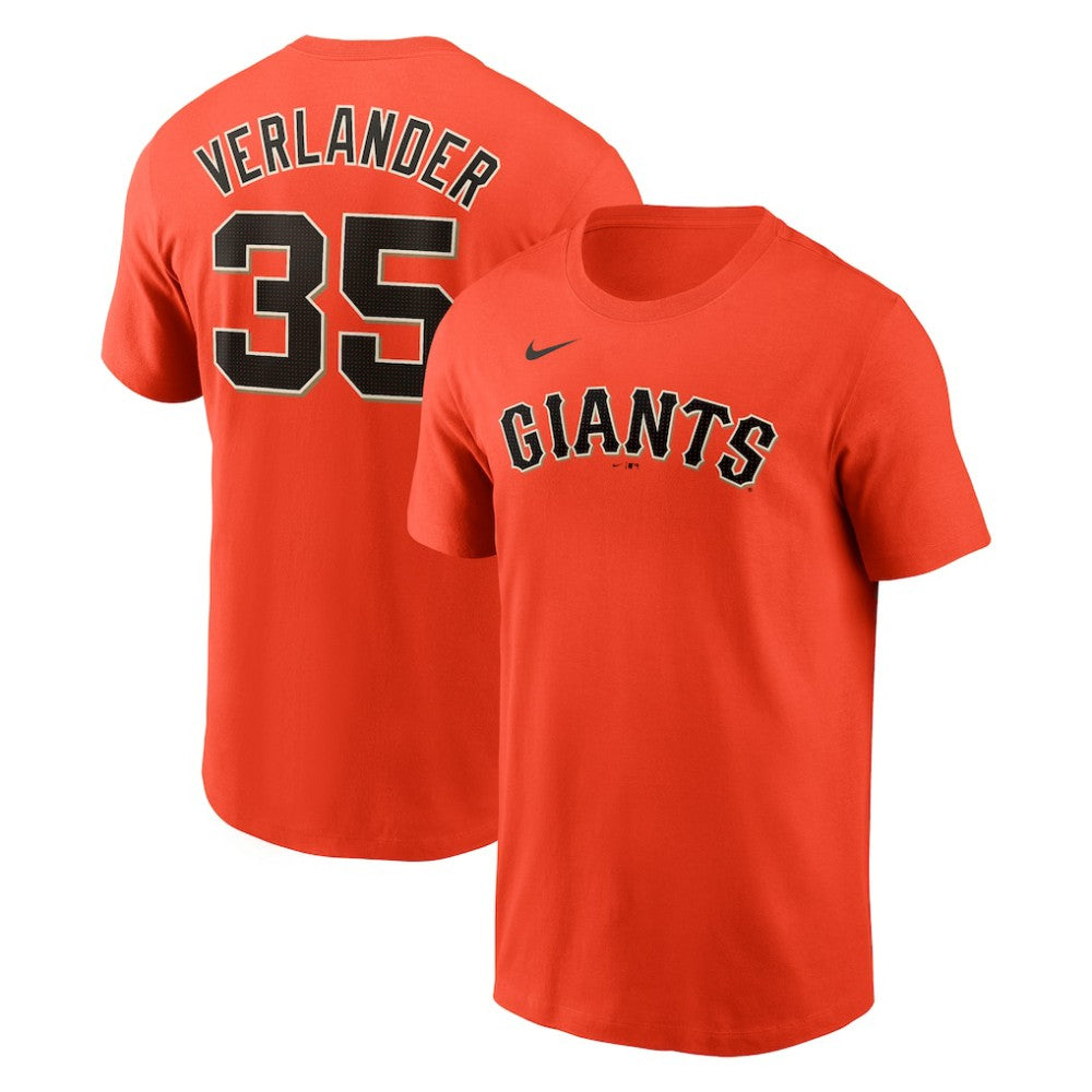 Justin Verlander San Francisco Giants Nike Fuse Name & Number T-Shirt Outlet