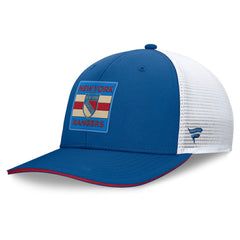 New York Rangers Fanatics Centennial Authentic Pro Structured Trucker Adjustable Hat - Blue/White | Fanatics near me