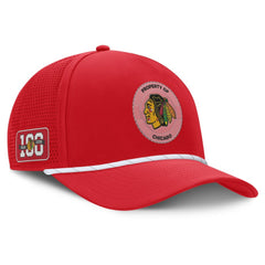 Chicago Blackhawks Fanatics Centennial Pinched Front Adjustable Hat - Red | Fanatics near me