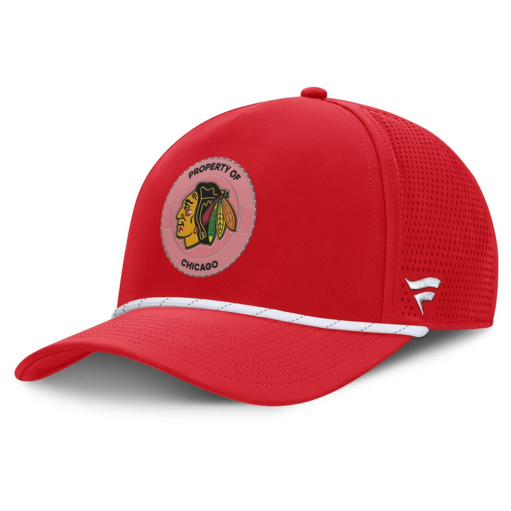 Chicago Blackhawks Fanatics Centennial Pinched Front Adjustable Hat - Red | Fanatics near me