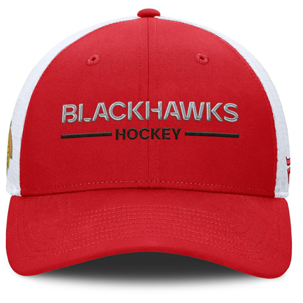 Chicago Blackhawks Fanatics Centennial Adjustable Trucker Hat - Red/White | Fanatics discount