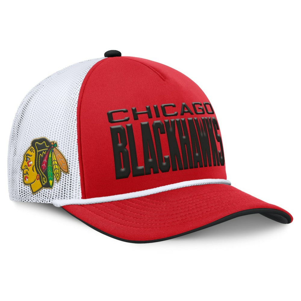Chicago Blackhawks Fanatics Centennial Foam Front Adjustable Trucker Hat - Red/White | Fanatics discount