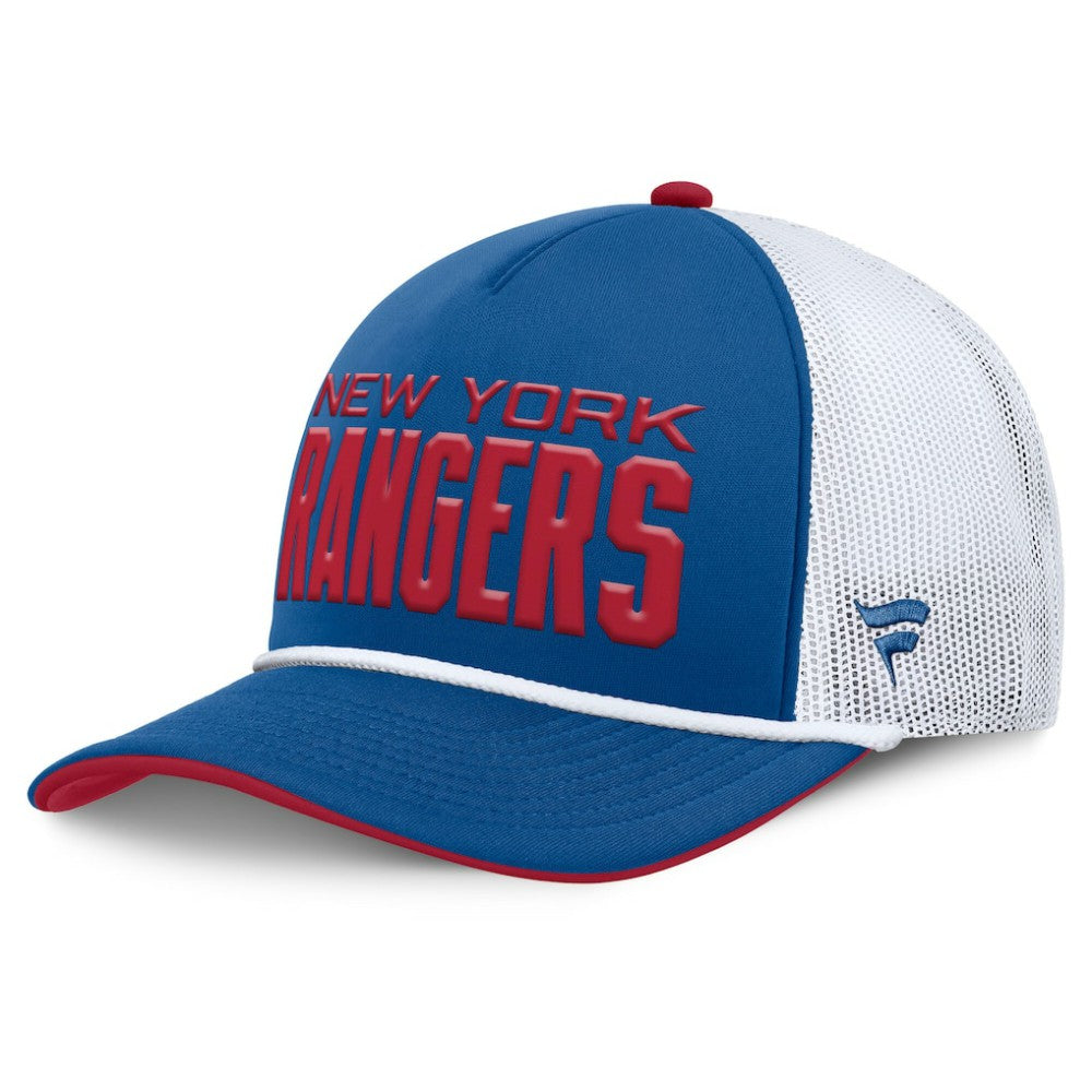 New York Rangers Fanatics Centennial Authentic Pro Foam Front Adjustable Trucker Hat - Blue/White | Fanatics Clearance