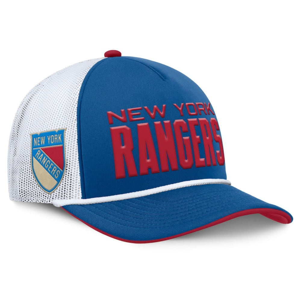 New York Rangers Fanatics Centennial Authentic Pro Foam Front Adjustable Trucker Hat - Blue/White | Fanatics Clearance