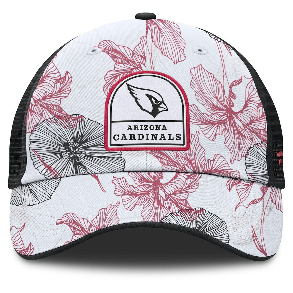 Arizona Cardinals Tropical Adjustable Trucker Hat - White/Black - Fanatics