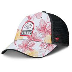 Kansas City Chiefs Tropical Adjustable Trucker Hat - White/Black - Fanatics