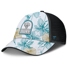 Jacksonville Jaguars Tropical Adjustable Trucker Hat - White/Black - Fanatics