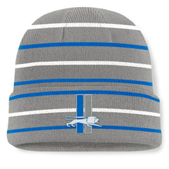 Detroit Lions Throwback Yard Lines Cuffed Knit Hat - Gray - Fanatics