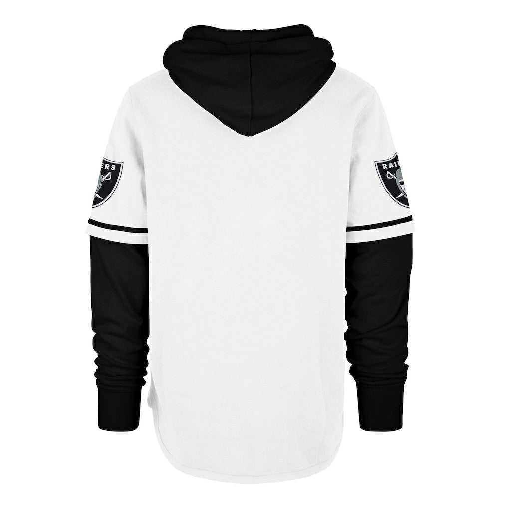 Las Vegas Raiders '47 Trifecta Shortstop Pullover Hoodie - White - 47 brand