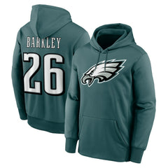 Saquon Barkley Philadelphia Eagles Player Name & Number Therma Hoodie - Midnight Green - Nike