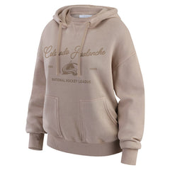 Colorado Avalanche WEAR by Erin Andrews Women's Washed Pullover Crewdie - Tan | NHL online