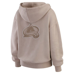 Colorado Avalanche WEAR by Erin Andrews Women's Washed Pullover Crewdie - Tan | NHL online