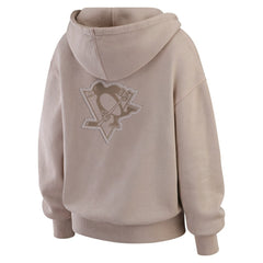 Pittsburgh Penguins WEAR by Erin Andrews Women's Washed Pullover Crewdie - Tan | NHL sale
