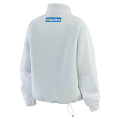 St. Louis Blues WEAR by Erin Andrews Women's Polar Fleece Quarter-Zip Jacket - Gray | NHL sale