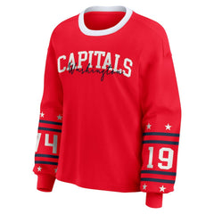 Washington Capitals WEAR by Erin Andrews Women's Long-Sleeve Sport T-Shirt - Red | NHL sale