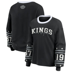 Los Angeles Kings WEAR by Erin Andrews Women's Long-Sleeve Sport T-Shirt - Black | NHL discount